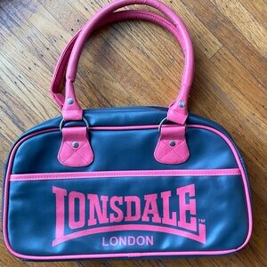 Lonsdale London Y2K bag pink and grey